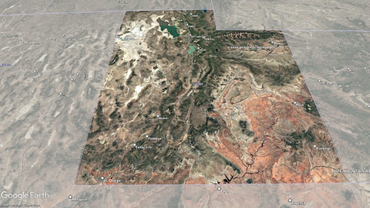 Map showing AVAs in Utah.